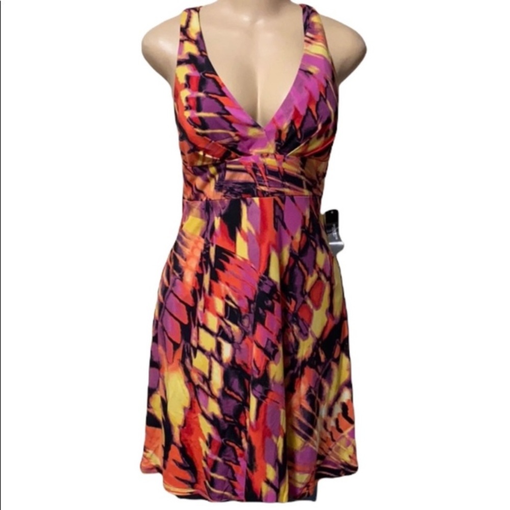 Vibrant Multicolor Sleeveless Dress